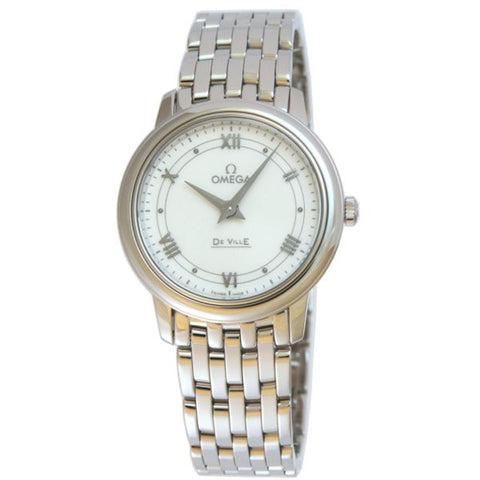 OMEGA 424.10.27.60.04.001 Elegant Ladies Watch with Metal Band, Swiss Precision, Timeless Design, Water Resistant