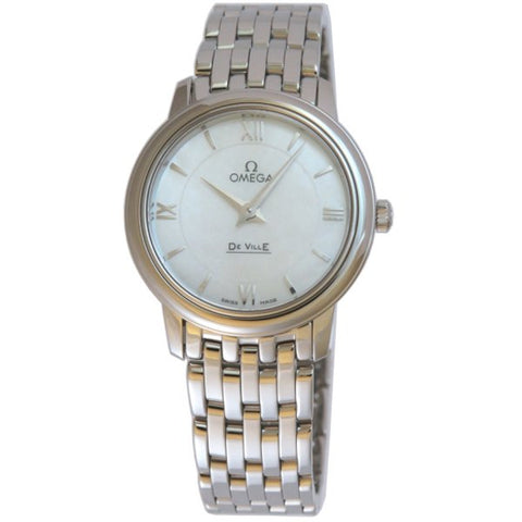 OMEGA 424.10.27.60.05.001 De Ville Ladies Watch with Elegant Metal Band, Swiss Precision, Timeless Design and Water Resistance