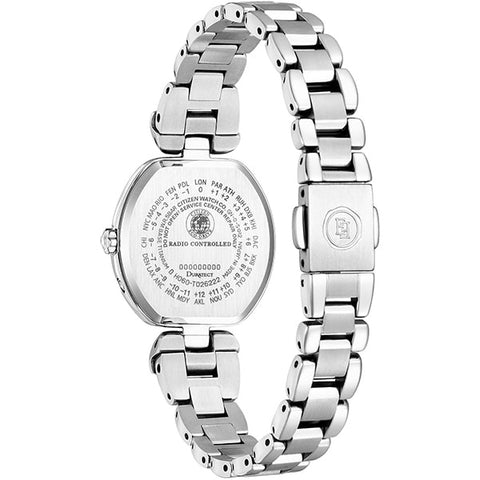CITIZEN ES9450 57A Exceed Radio Controlled Ladies Metal Watch with Elegant Design, Eco Drive Technology, and Water Resistance