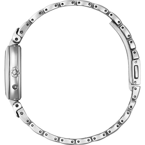 CITIZEN ES9450 57A Exceed Radio Controlled Ladies Metal Watch with Elegant Design, Eco Drive Technology, and Water Resistance