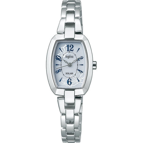 ALBA AHJD424 【Solar Watch】 Angeline ALBA (INGENU) Accessory-style Tonneau Solar [Genuine Product] - Elegant Design & Eco-Friendly Solar Power