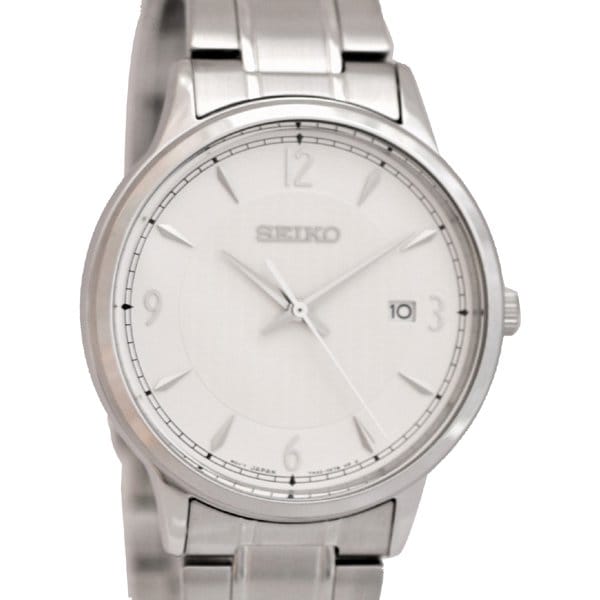 SEIKO SGEH79P1 Watch - Quartz Men's Watch with Metal Band Water Resistant Classic Design Date Function
