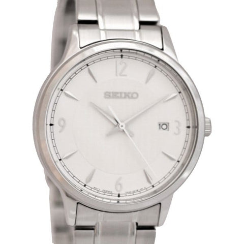 SEIKO SGEH79P1 Watch - Quartz Men's Watch with Metal Band Water Resistant Classic Design Date Function