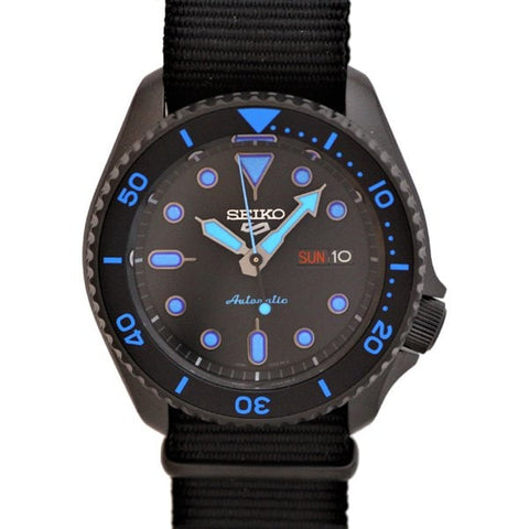 SEIKO SRPD81K1 Watch - 5 Sports Automatic Movement Men's Watch with Black Nylon Band Water Resistant Classic Design