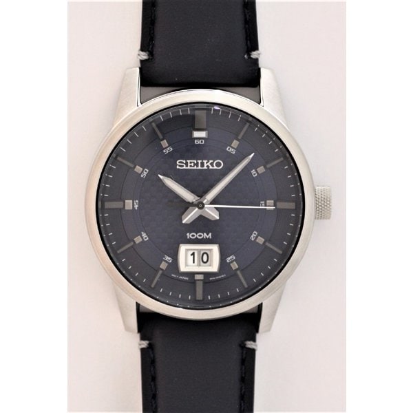 SEIKO SUR287P1 Watch - Quartz Men's Stainless Steel 100M Water Resistant 42mm Classic Design Watch