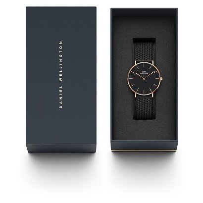 Daniel Wellington DW00100307 Watch - Petite 36 Ashfield R BK Daniel Wellington - Stylish Women's Watch (Image 6)
