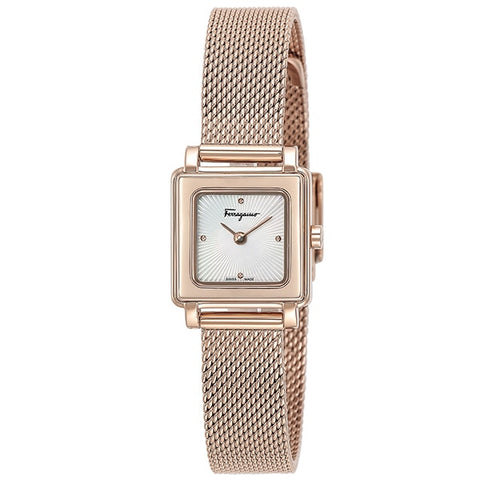 FERRAGAMO SFBY00219 Watch - Women's Elegant Metal Band Watch with 2 Year Warranty, Stylish Design and Reliable Precision