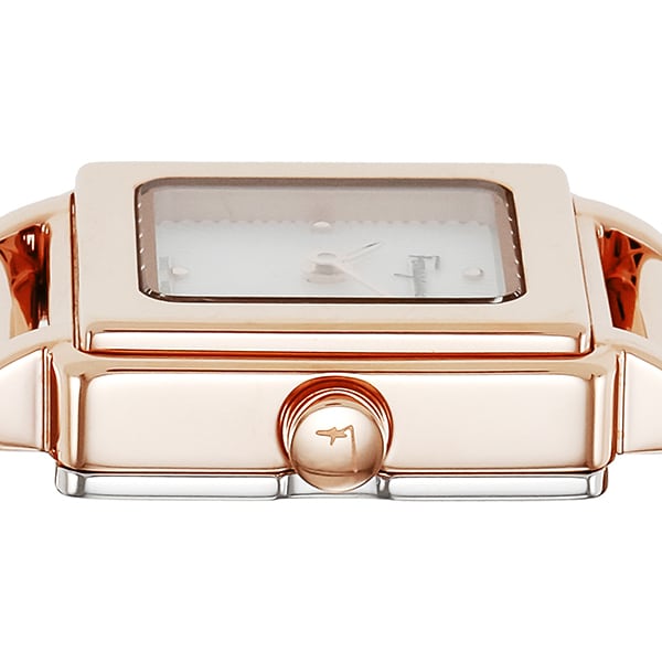 FERRAGAMO SFBY00419 Watch - Square Ladies Metal Band Watch with 2 Year Warranty Elegant Design and Durable Construction (Imag