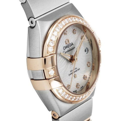 OMEGA 123.25.27.20.55.006 OMEGA Constellation 5-Year Warranty White Dial - Gold/Steel Ladies Watch