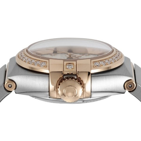 OMEGA 123.25.27.20.55.006 OMEGA Constellation 5-Year Warranty White Dial - Gold/Steel Ladies Watch