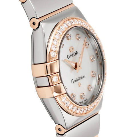 OMEGA 123.25.27.60.55.005 Constellation Quartz Ladies Metal Bracelet Swiss Luxury Watch with 5 Year Warranty
