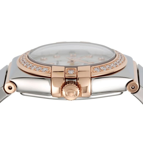 OMEGA 123.25.27.60.55.005 Constellation Quartz Ladies Metal Bracelet Swiss Luxury Watch with 5 Year Warranty