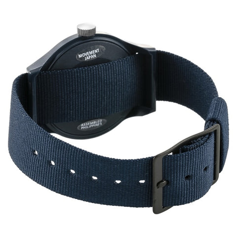 TIMEX TW2U84200 Camper MK1 Original Nylon Belt Watch in Ivory and Navy with Unisex Design and 1 Year Warranty