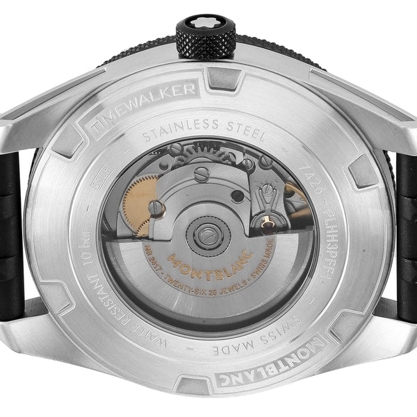 MONTBLANC 116059 Watch - Men's Watch with Rubber Strap, Imported Design, 2 Year Warranty, Stylish and Durable Timepiece (Imag