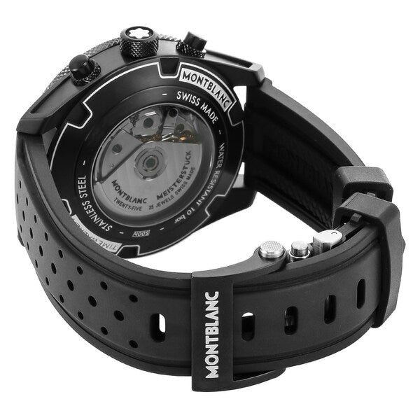 MONTBLANC 116101 Watch - Men's Luxury Watch with Rubber Strap Water Resistant Automatic Movement and 2 Year Warranty (Image 5