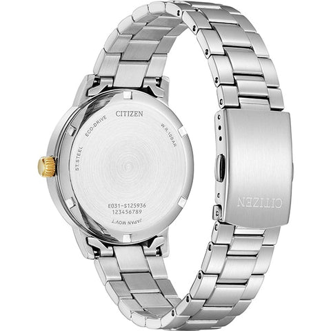 CITIZEN BJ6541 58P Eco Drive Watch with Gold Tone Stainless Steel, Date Display, Water Resistant Design for Everyday Elegance