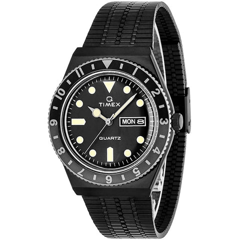 TIMEX TW2U61600 "TIMEX Q - 1-Year Warranty Black Watch | Genuine Product with Stylish Design"