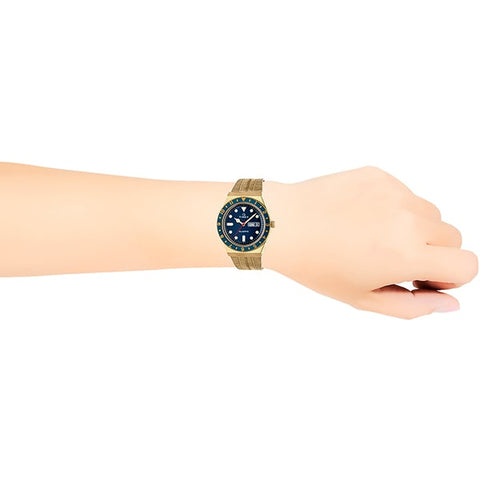 TIMEX TW2U62000 Watch - Q Timex - 1-Year Warranty Gold & Blue Watch | Genuine TIMEX Product (Image 2)