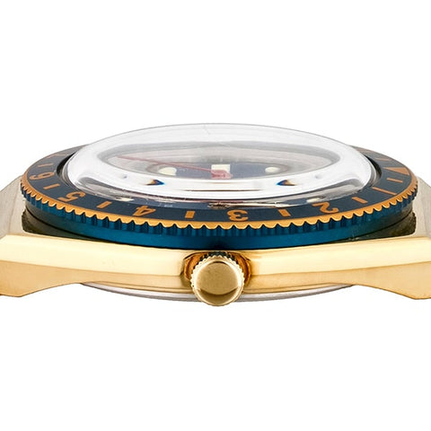 TIMEX TW2U62000 Watch - Q Timex - 1-Year Warranty Gold & Blue Watch | Genuine TIMEX Product (Image 4)