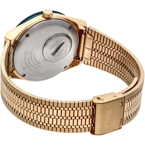TIMEX TW2U62000 Watch - Q Timex - 1-Year Warranty Gold & Blue Watch | Genuine TIMEX Product (Image 5)