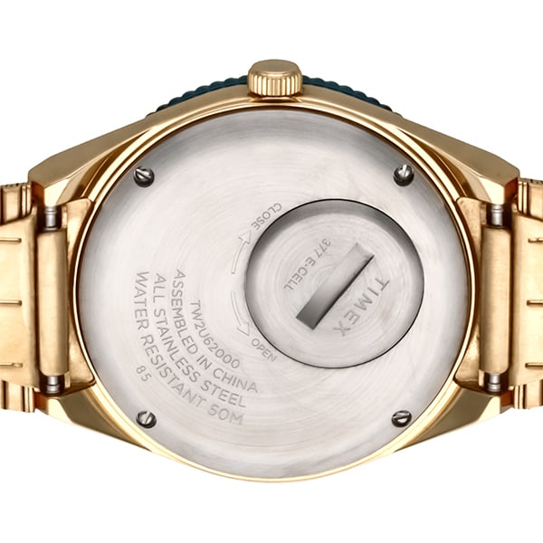 TIMEX TW2U62000 Watch - Q Timex - 1-Year Warranty Gold & Blue Watch | Genuine TIMEX Product (Image 6)