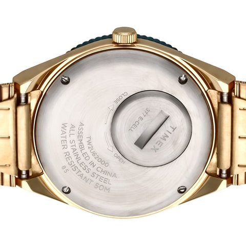TIMEX TW2U62000 Watch - Q Timex - 1-Year Warranty Gold & Blue Watch | Genuine TIMEX Product (Image 6)