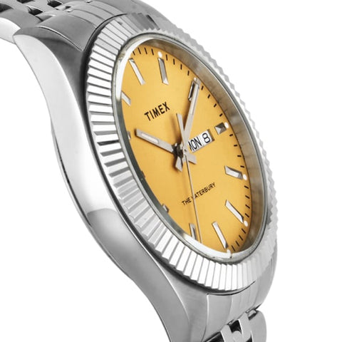 TIMEX TW2V18000 Watch - Waterbury Legacy 1-Year Warranty Yellow by TIMEX - Stylish and Durable Timepiece (Image 3)
