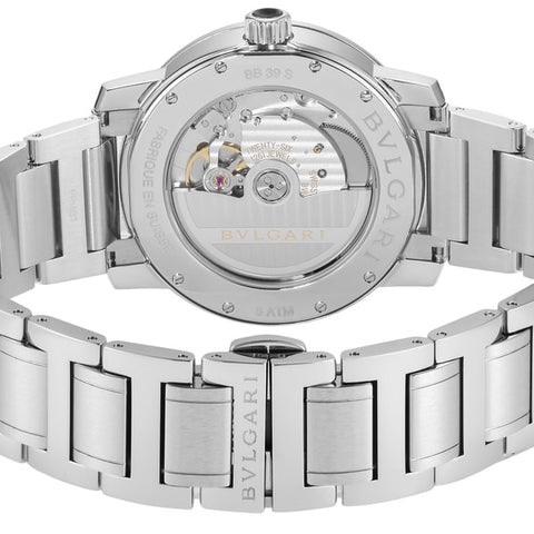 BVLGARI BB39WSSD Men's Metal Belt with Elegant Design, Durable Construction, 2 Year Warranty for Timeless Style and Versatility