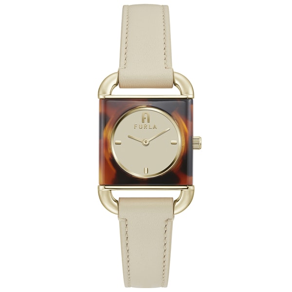 FURLA WW00017010L2 Watch - Arco Havana Women's Leather Belt with Premium Quality, Elegant Design, and 1 Year Warranty