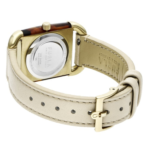 FURLA WW00017010L2 Watch - Arco Havana Women's Leather Belt with Premium Quality, Elegant Design, and 1 Year Warranty (Image 
