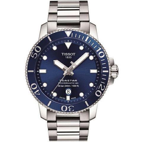 TISSOT T120.407.11.041.03 Watch - T1204071104103 Men's Bracelet Watch - Blue Dial, Stylish Design, Durable Build