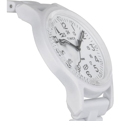 TIMEX TW2V19900 Classic Tile Collection TIMEX Original Camper Watch - 1-Year Warranty, Stylish White Design [Genuine Product]