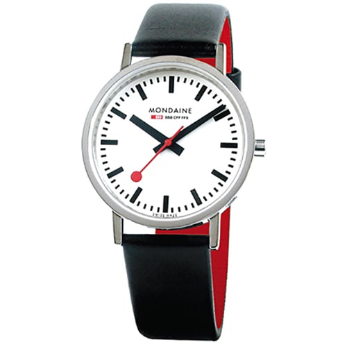 MONDAINE A660.30314.11SBBV Watch - MONDAINE Classic 36mm Vegan Grape Leather Watch - Eco-Friendly Timepiece