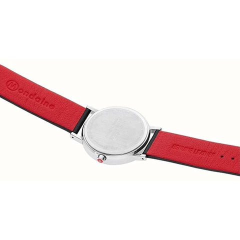 MONDAINE A660.30314.11SBBV Watch - MONDAINE Classic 36mm Vegan Grape Leather Watch - Eco-Friendly Timepiece (Image 3)