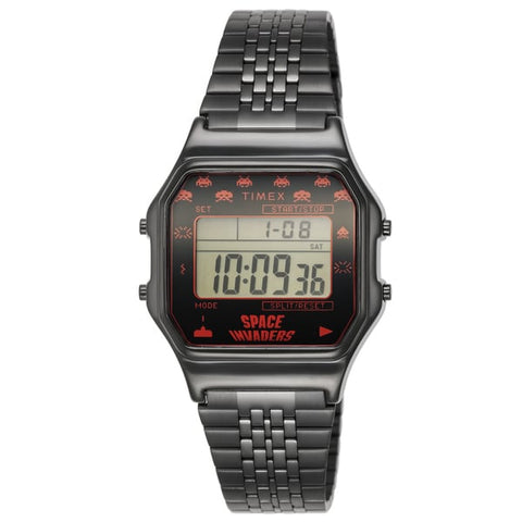 TIMEX TW2V30200 Space Invaders Collaboration TIMEX 80 1-Year Warranty Black [Genuine Product]
