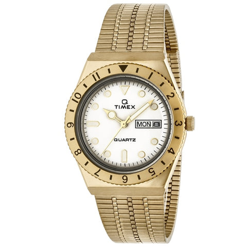 TIMEX TW2U95800 "TIMEX Q Gold Watch with 1-Year Warranty - Genuine Product for Timeless Style"