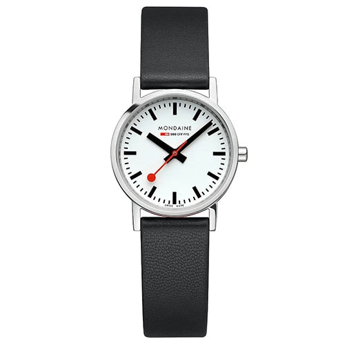 MONDAINE A658.30323.11SBBV Watch - Classic 30mm MONDAINE Swiss Quartz Watch with Genuine Leather Strap (Image 2)