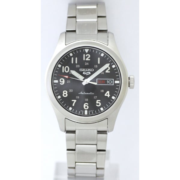 SEIKO SRPG27K1 Watch - 5 SPORTS Automatic Movement Black Metal Band Water Resistant Men's Watch with 1 Year Warranty