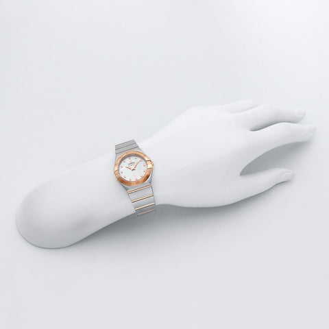 OMEGA 123.20.27.60.55.007 Constellation Quartz 27mm Ladies' Metal Bracelet Swiss Luxury Watch with 5 Year Warranty