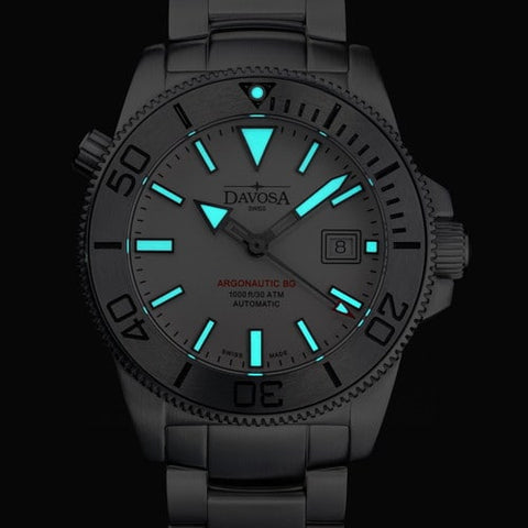 DAVOSA 161.528.10 Watch - DAVOSA Argonautic BG White - Genuine Swiss Automatic Dive Watch with Luminescent Features (Image 3)