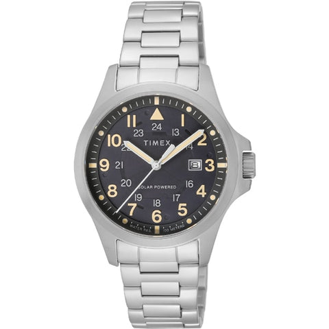 TIMEX TW2V41600 Expedition North Field Post Solar Watch - 1-Year Warranty, Black, TIMEX [Genuine Product]
