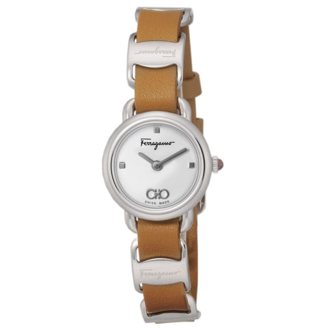 FERRAGAMO SFHT01222 Watch - Elegant Women's Watch with Leather Strap, 2 Year Warranty, Stylish Design for Any Occasion