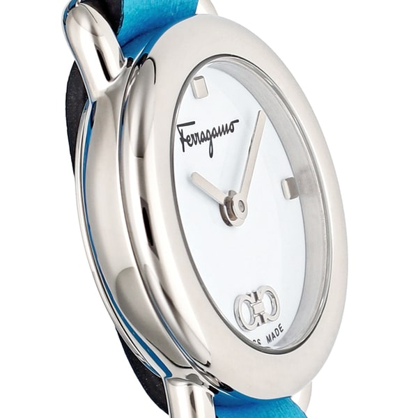 FERRAGAMO SFHT01322 Watch - Women's Watch with Leather Strap, Elegant Design, 2 Year Warranty, Perfect for Any Occasion (Imag