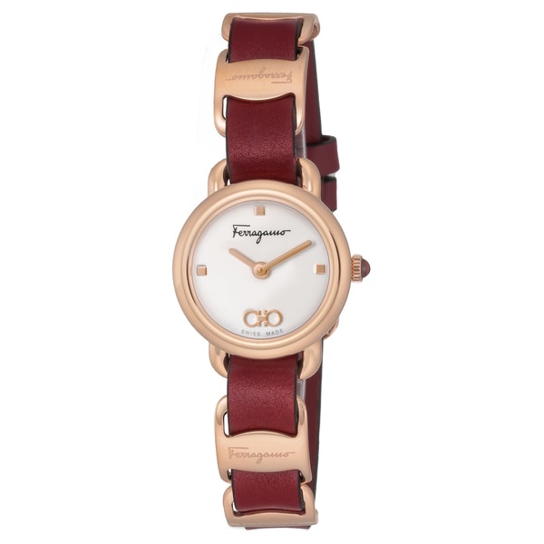 FERRAGAMO SFHT01422 Watch - Elegant Women's Watch with Leather Strap, 2 Year Warranty, Stylish Design for Every Occasion
