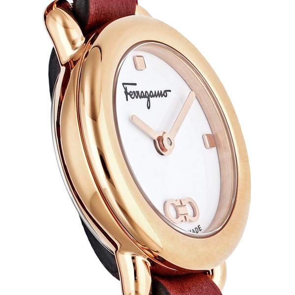 FERRAGAMO SFHT01422 Watch - Elegant Women's Watch with Leather Strap, 2 Year Warranty, Stylish Design for Every Occasion (Ima