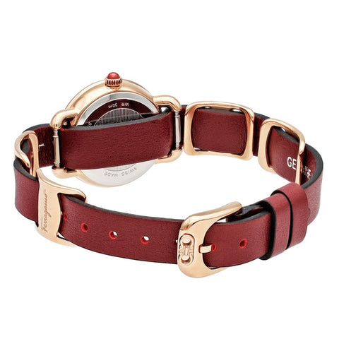 FERRAGAMO SFHT01422 Watch - Elegant Women's Watch with Leather Strap, 2 Year Warranty, Stylish Design for Every Occasion (Ima