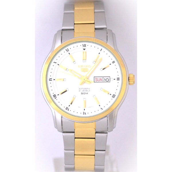 SEIKO SNKP14K1 Watch - Automatic Movement Stainless Steel Case Water Resistant Elegant Design