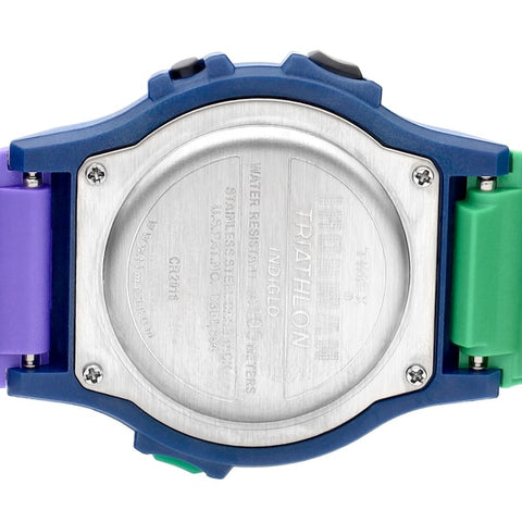 TIMEX TW5M54600 Timex Ironman 8 Lap - 1-Year Warranty, Green & Purple Sports Watch [Genuine Product]