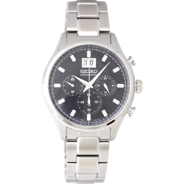 SEIKO SPC081P1 Watch - Chronograph Quartz Stainless Steel Blue Bracelet Men's Watch 1-Year Warranty Stylish Design