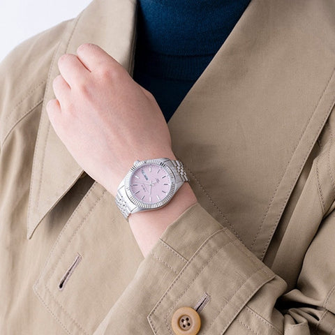 TIMEX TW2V66600 Waterbury Legacy Japan Limited Model 1-Year Warranty Pink [Genuine Product]